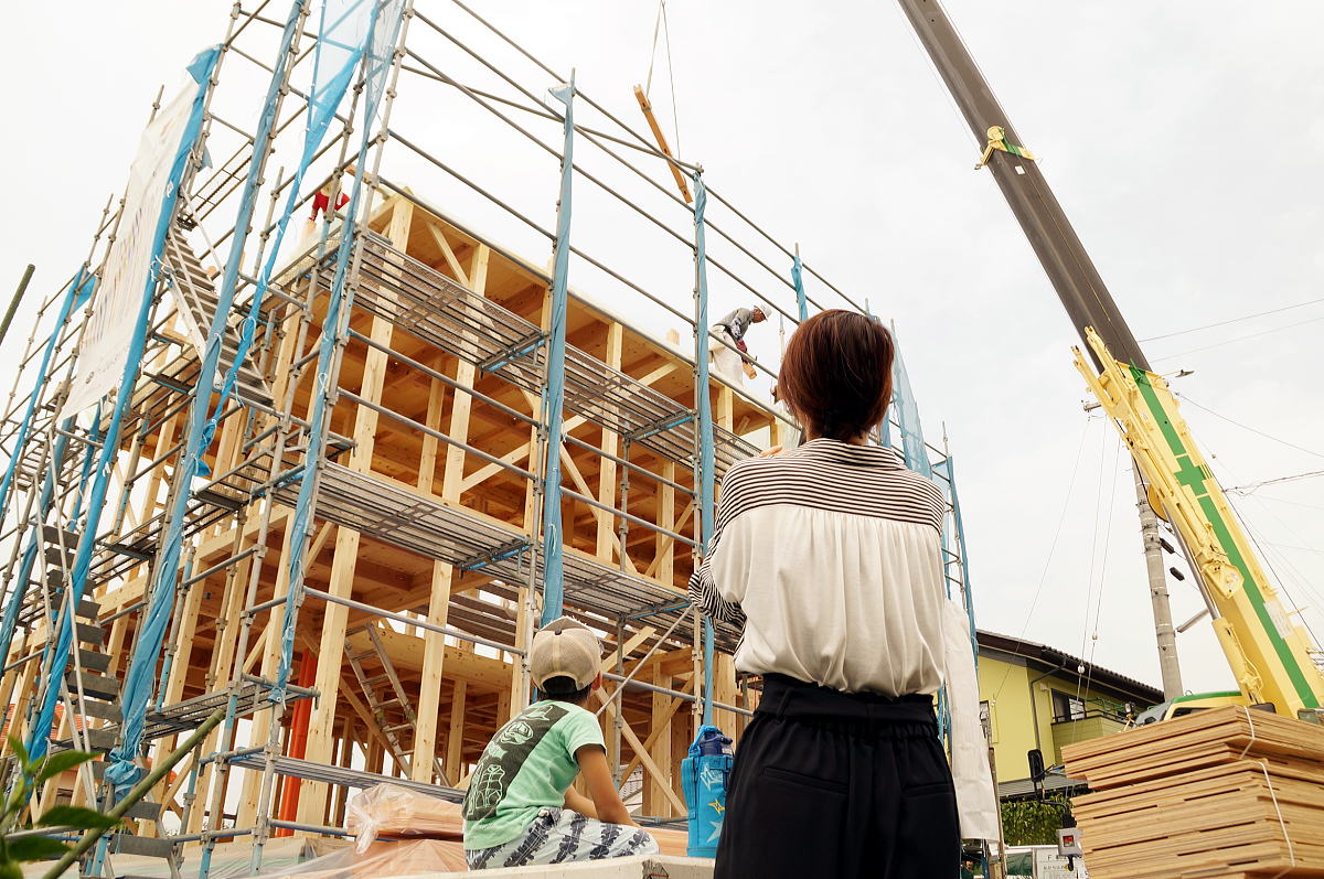 Shiawaseya-須坂市のF様邸、上棟しました！！