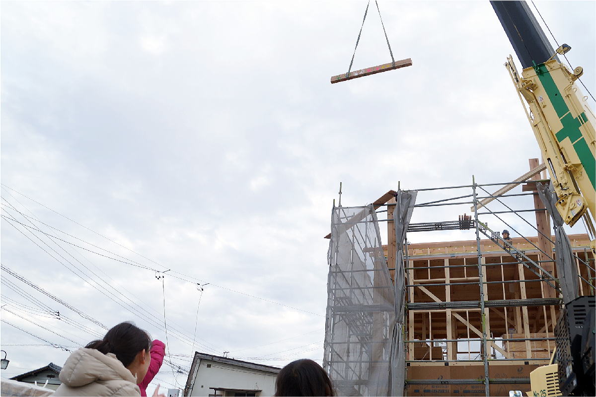 Shiawaseya-長野市のM様邸、上棟しました！！