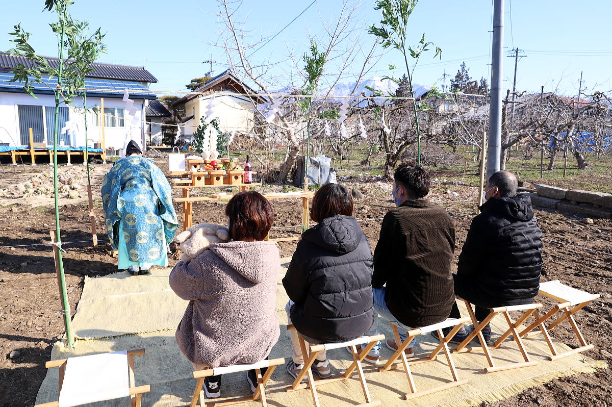 Shiawaseya-中野市のI様邸、地鎮祭を執り行いました！！
