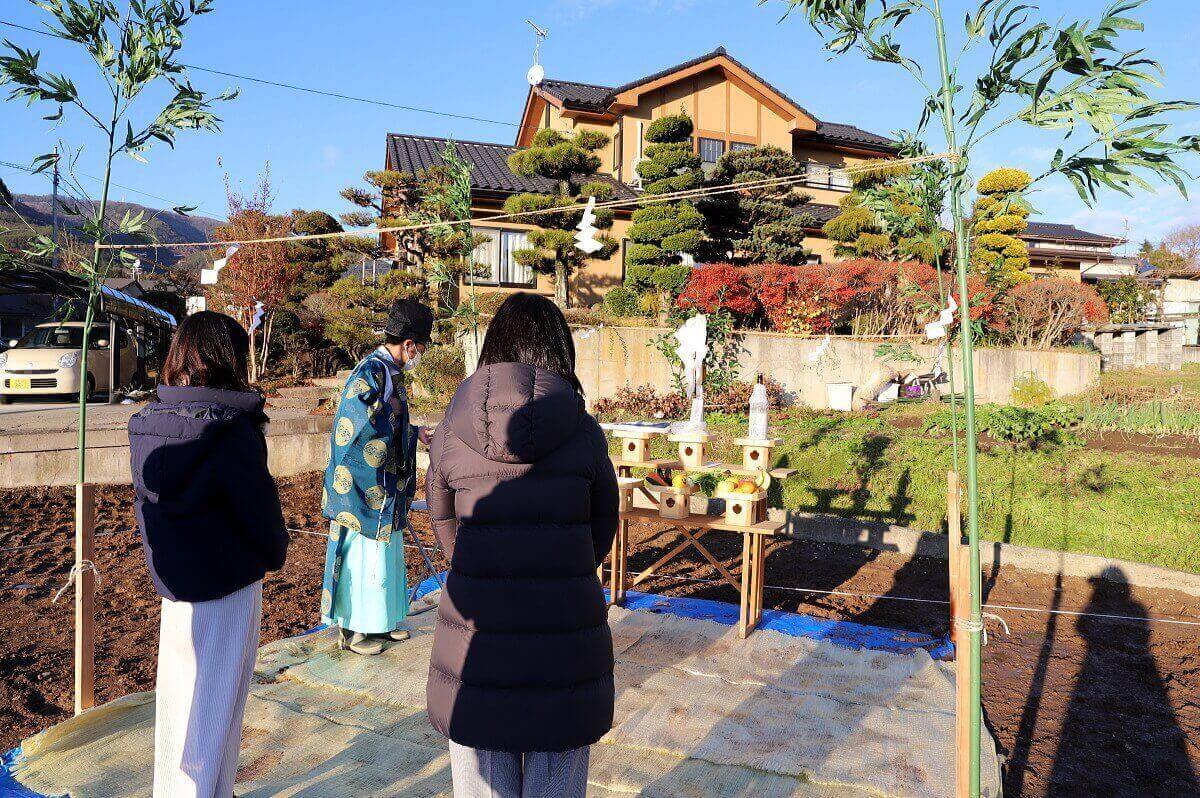 Shiawaseya-長野市のM様邸、地鎮祭です！！