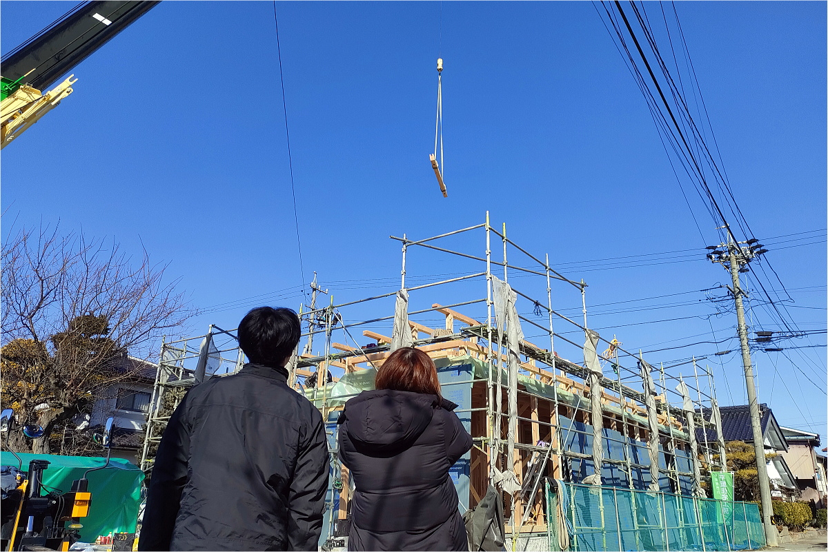 Shiawaseya-「平屋住宅工房」千曲市のM様邸、上棟しました！！