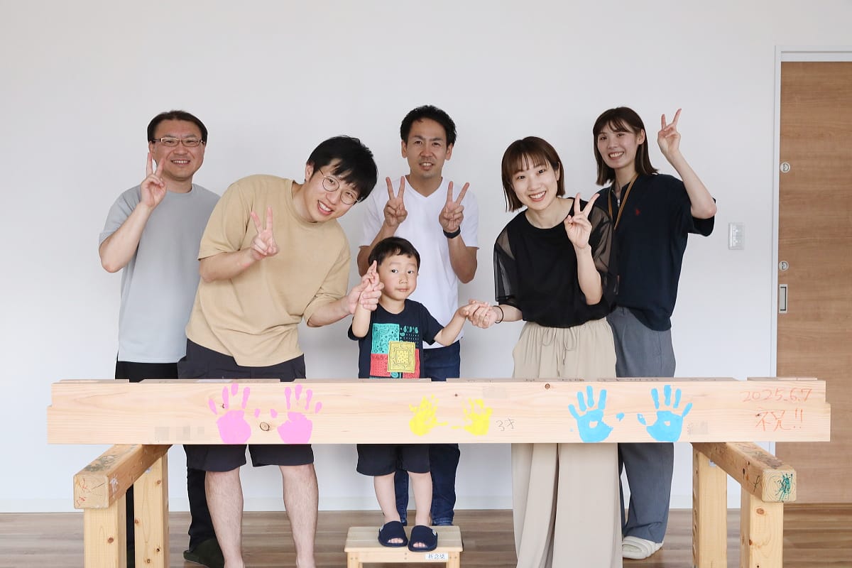 長野市のA様、祈念梁を楽しんでいただきました！！