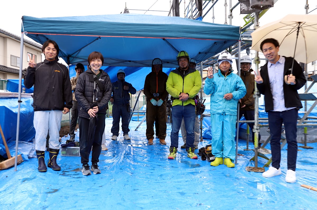 長野市のS様邸、上棟しました！！