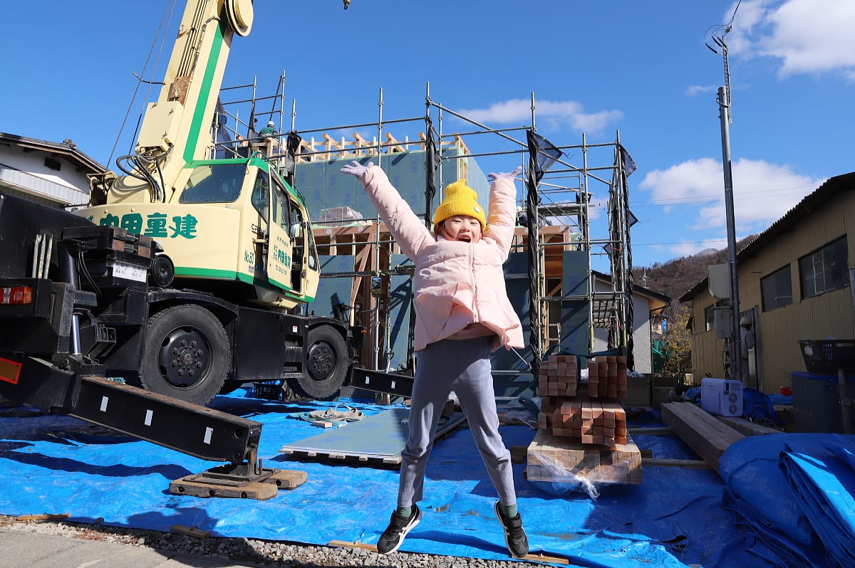 長野市のU様邸、上棟しました！！