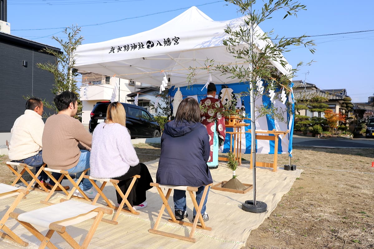 長野市のH様邸、地鎮祭を執り行いました！！