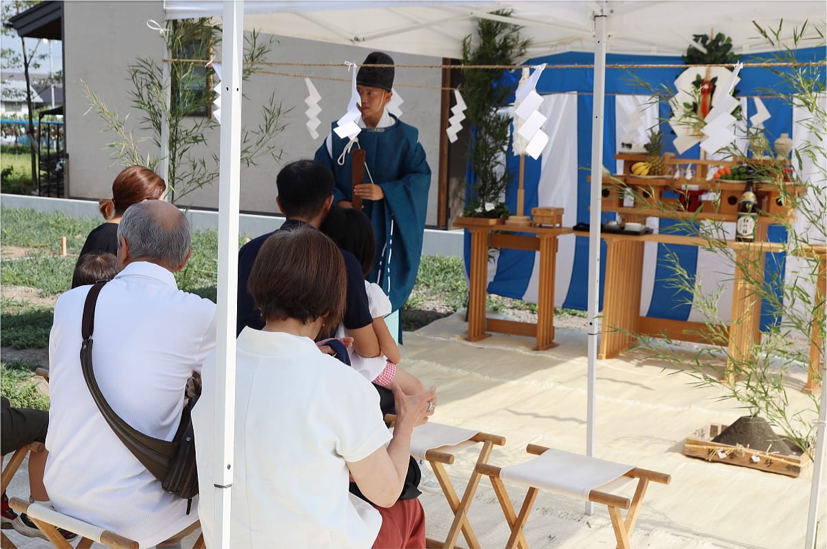 小布施町のI様邸、地鎮祭＆祈念梁、着工式を執り行いました！！