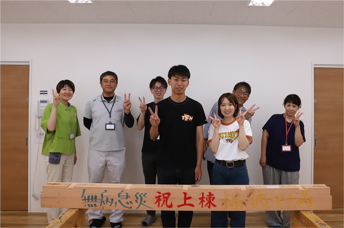 Shiawaseya-千曲市のT様、着工式＆祈念梁です！！