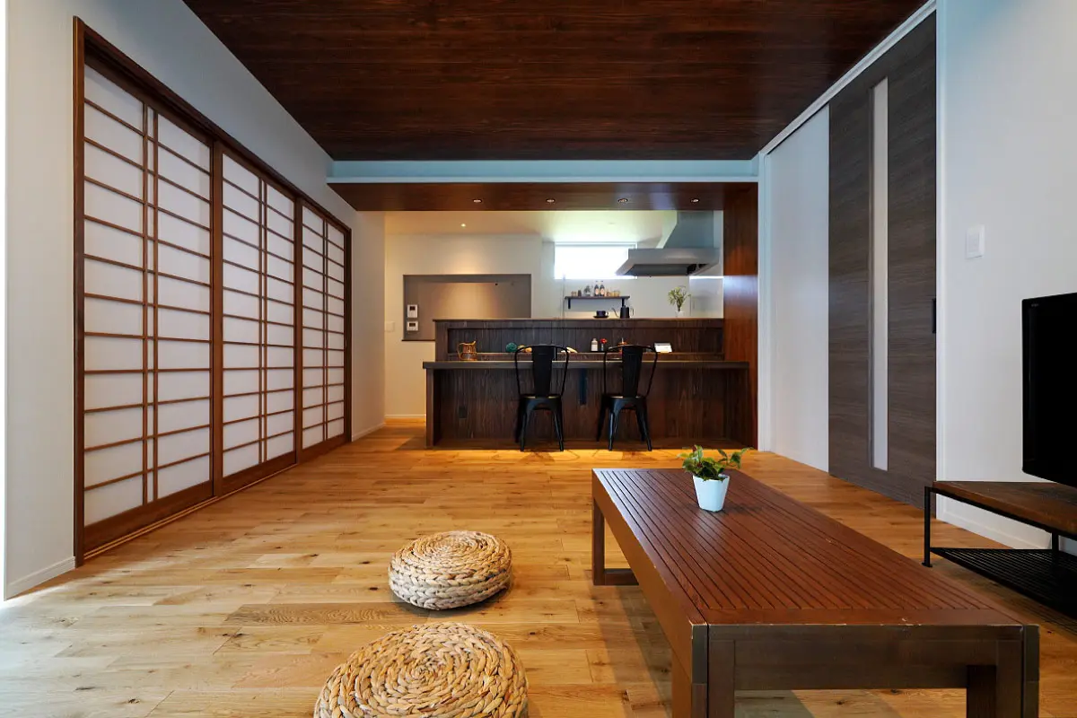 長野県の特徴に対応した住まい「８年越しの夢を叶えた長野市の家」の室内