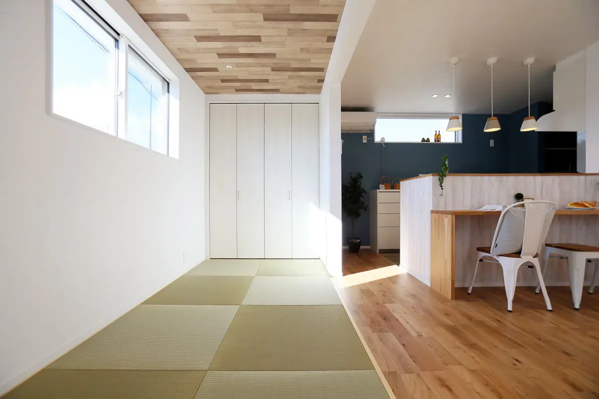 長野県の特徴に対応した住まい「ホームシアターを楽しむ長野市の家」の畳コーナー