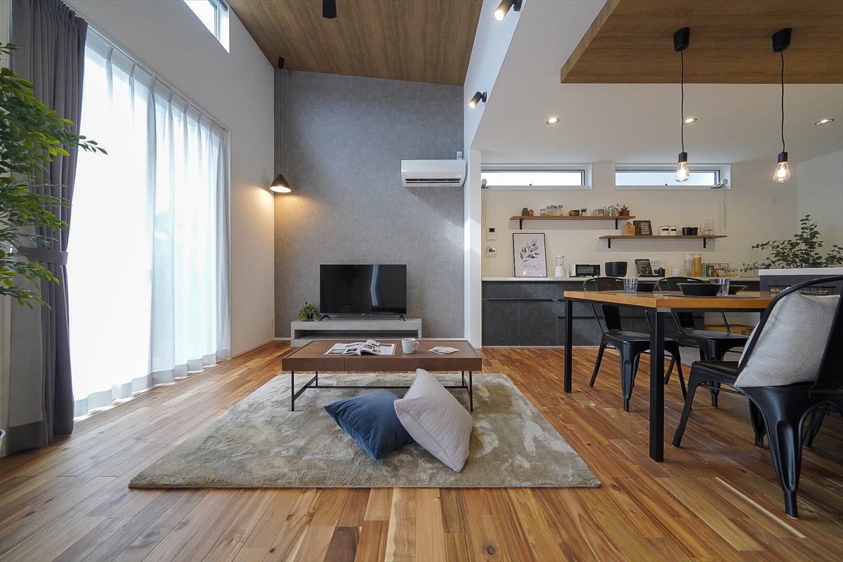 家事動線とデザインにこだわった　長野市の平屋の家　2